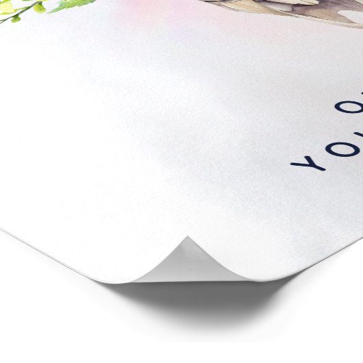 Boho Animal Skull Inspirerend Quote Poster (Hoek)