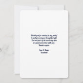 Boho Animal Skull met Butterflies en Flowers Bedankkaart (Achterkant)