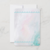 Boho Animal Skull met Butterflies en Flowers Kaart (Achterkant)