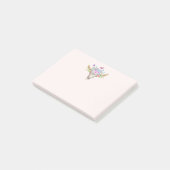 Boho Animal Skull met Butterflies en Flowers Post-it® Notes (Schuin)