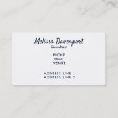 Boho Animal Skull met Butterflies en Flowers Visitekaartje (Achterkant)