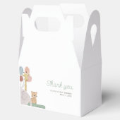 Boho Animal Thank You Label Bedankdoosjes (Geopend)