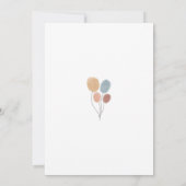 Boho Animal Wild op uitnodiging voor verjaardag (Achterkant)