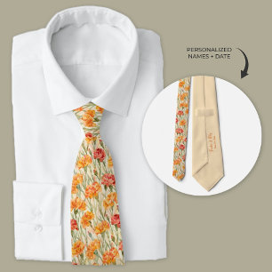 Boho anjer bruiloft Stropdas