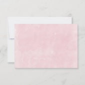Boho Antler met roze pioenen bruiloft Save The Date (Achterkant)