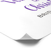 Boho Antlers Bloemrijke Bruidsfeest Welkomstbord Poster (Hoek)