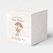 Boho April Showers brengen mei Flower Baby shower Bedankdoosjes (Voorkant Zijde)