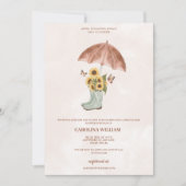 Boho aprildouches brengen mijn bloemetjes baby sho kaart (Voorkant)