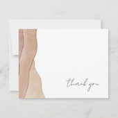 Boho aquarel Abstract Bedankkaart (Voorkant)