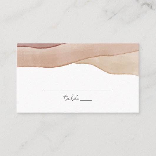 Boho aquarel Abstract | Bruiloft Plaatskaartje (Voorkant)