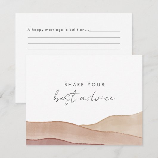 Boho Aquarel Abstract Classic Fun Beste Advies (Voorkant / Achterkant)