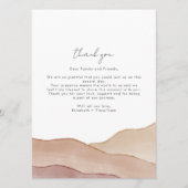 Boho aquarel Abstract | Gentle Fawn Menu (Voorkant)
