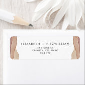 Boho Aquarel Abstract 𝄅 Retour Adreslabel Etiket (Insitu)