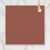 Boho aquarel Abstract | Rust Maple Bedankt Bedankjes Labels (Achterkant)