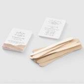 Boho aquarel Abstract | Trouwprogramma Handwaaier (Niet-gemonteerd)