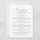 Boho Aquarel Abstract Welkomstbericht en reisschem (Achterkant)