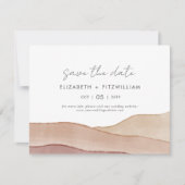 Boho Aquarel Abstracte bruiloft Save The Date (Voorkant)