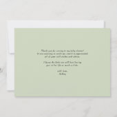 Boho Aquarel Pothouses Baby Shower Bedankkaart (Achterkant)