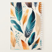 Boho aquarel veren 2024 planner (Achterkant)