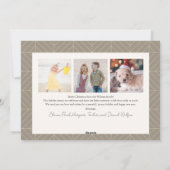 Boho Arch 4 Foto Kerstmis Feestdagenkaart (Achterkant)