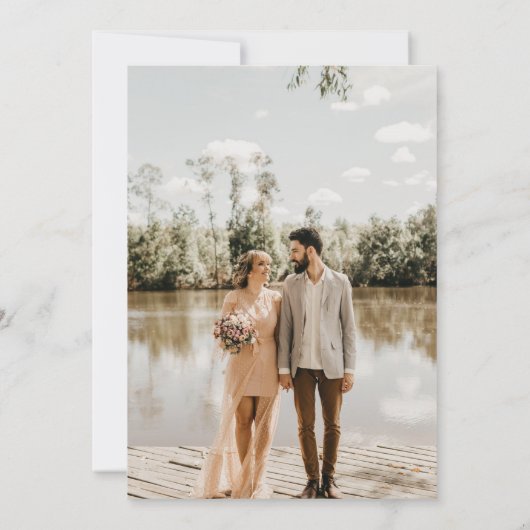 Boho Arch Agenda Save the Date Uitnodiging (Achterkant)