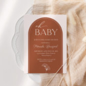 Boho Arch Baby shower Uitnodiging