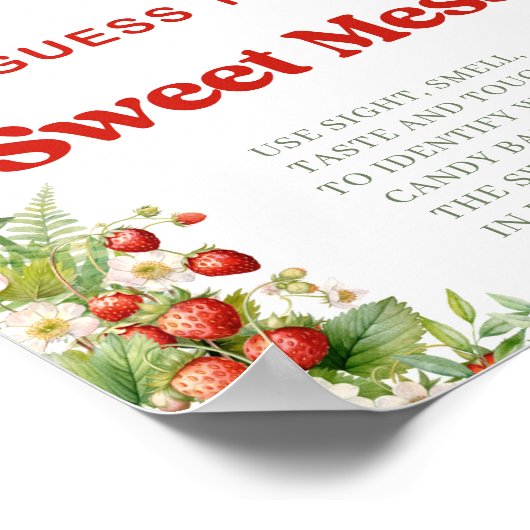 Boho Arch Berry Sweet Guess Het zoete puinspel Poster (Hoek)