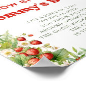 Boho Arch Berry Sweet Hoe groot mama's buik spel Poster (Hoek)