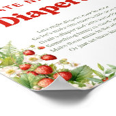 Boho Arch Berry Sweet Late Night Luiers spel teken Poster (Hoek)