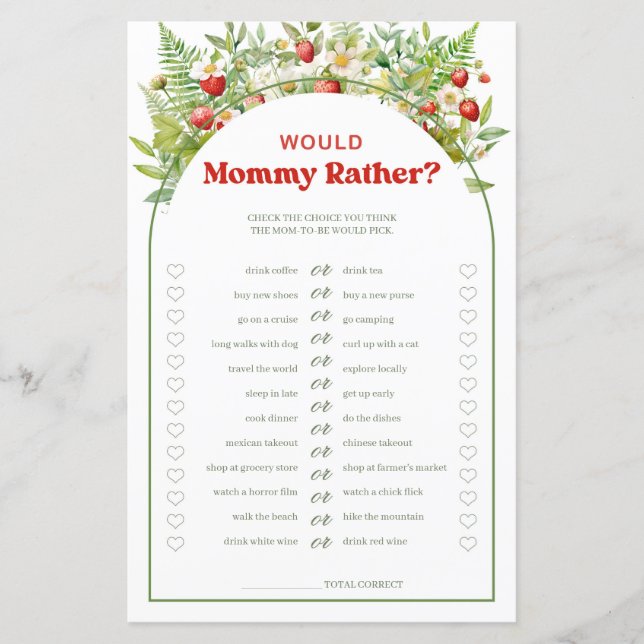 Boho Arch Berry Sweet zou mama liever (Voorkant)