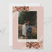BOHO Arch BOHO Herfst Floral Blush Pampas Grass Save The Date (Achterkant)