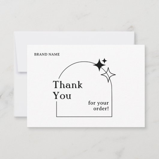 Boho Arch Business bedankkaart (Voorkant)