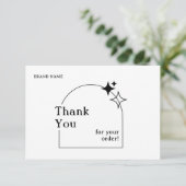 Boho Arch Business bedankkaart (Staand voorkant)