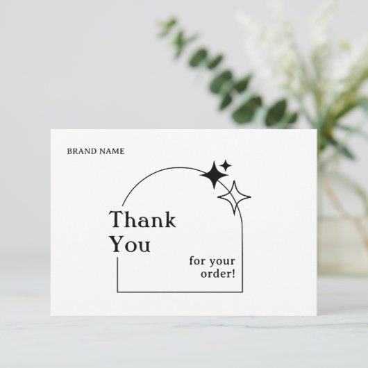 Boho Arch Business bedankkaart (Staand voorkant)