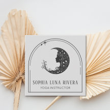Boho Arch Celestial Crescent Moon Yoga Instructeur