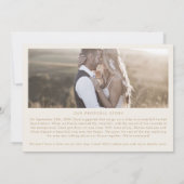 Boho Arch Cream-voorstel Verhaal 3 Foto-Verloving Aankondiging (Achterkant)