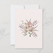 Boho Arch Dusty Orchids Botanical Wedding RSVP Kaartje (Achterkant)