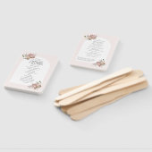 Boho Arch Dusty Orchids Floral Wedding Programme Handwaaier (Niet-gemonteerd)