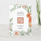Boho Arch Earthy Floral All in One QR Code Wedding (Achterkant)