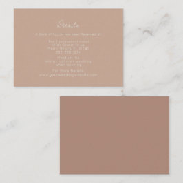 Boho Arch en Palm Terracotta Details Informatiekaartje