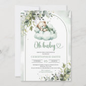 Boho arch eucalyptus groen genderneutraal kaart (Voorkant)