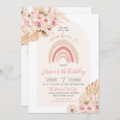 Boho Arch Floral we zijn over de regenboogdag Kaart (Voorkant / Achterkant)