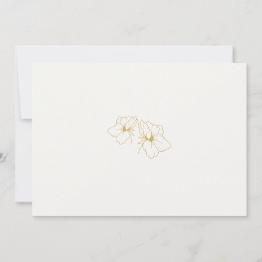 Boho Arch Floral Wedding Save the Date (Achterkant)