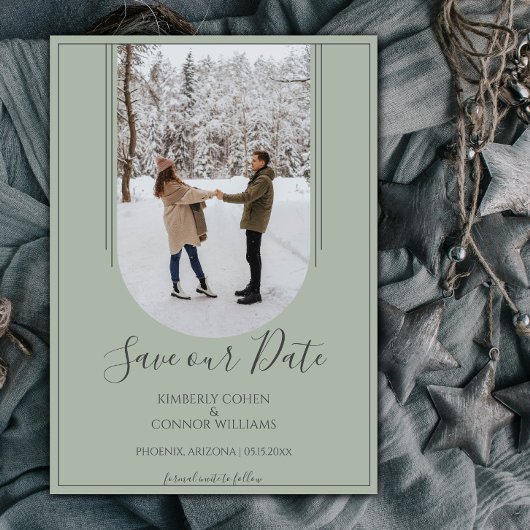 Boho Arch Foto Save the Date | Salie Groen