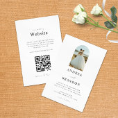 Boho Arch Foto Simple Elegant All-in-One Weddensch Kaart