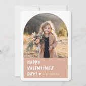 Boho Arch Foto Valentijnsdag Feestdagenkaart (Voorkant)