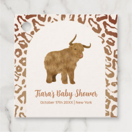 Boho Arch Heilige Koe Western Baby shower Bedankjes Labels