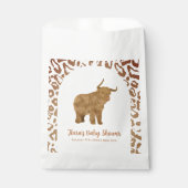 Boho Arch Heilige Koe Western Baby shower Bedankzakje (Voorkant)