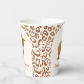 Boho Arch Heilige Koe Western Baby shower Papieren Bekers (Links)