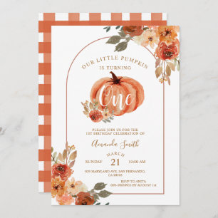 Boho Arch Herfst Birthday Floral Kaart